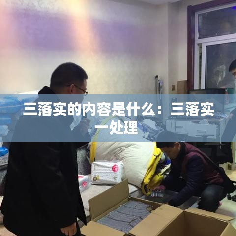 三落實的內(nèi)容是什么：三落實一處理 