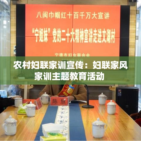 農村婦聯(lián)家訓宣傳：婦聯(lián)家風家訓主題教育活動 