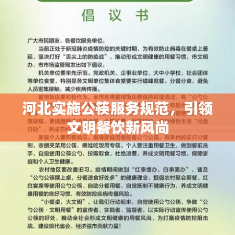 河北實施公筷服務(wù)規(guī)范，引領(lǐng)文明餐飲新風(fēng)尚