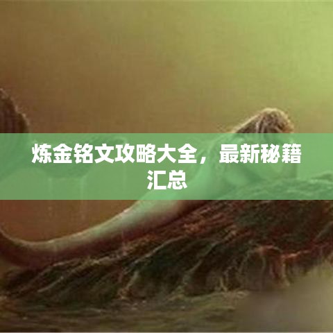 煉金銘文攻略大全，最新秘籍匯總
