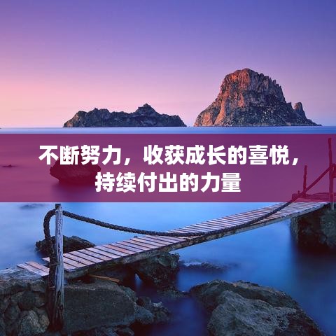 不斷努力，收獲成長(zhǎng)的喜悅，持續(xù)付出的力量