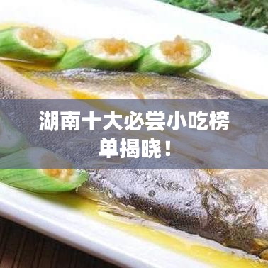 湖南十大必嘗小吃榜單揭曉！