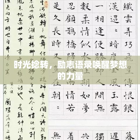 時(shí)光捻轉(zhuǎn)，勵(lì)志語錄喚醒夢想的力量